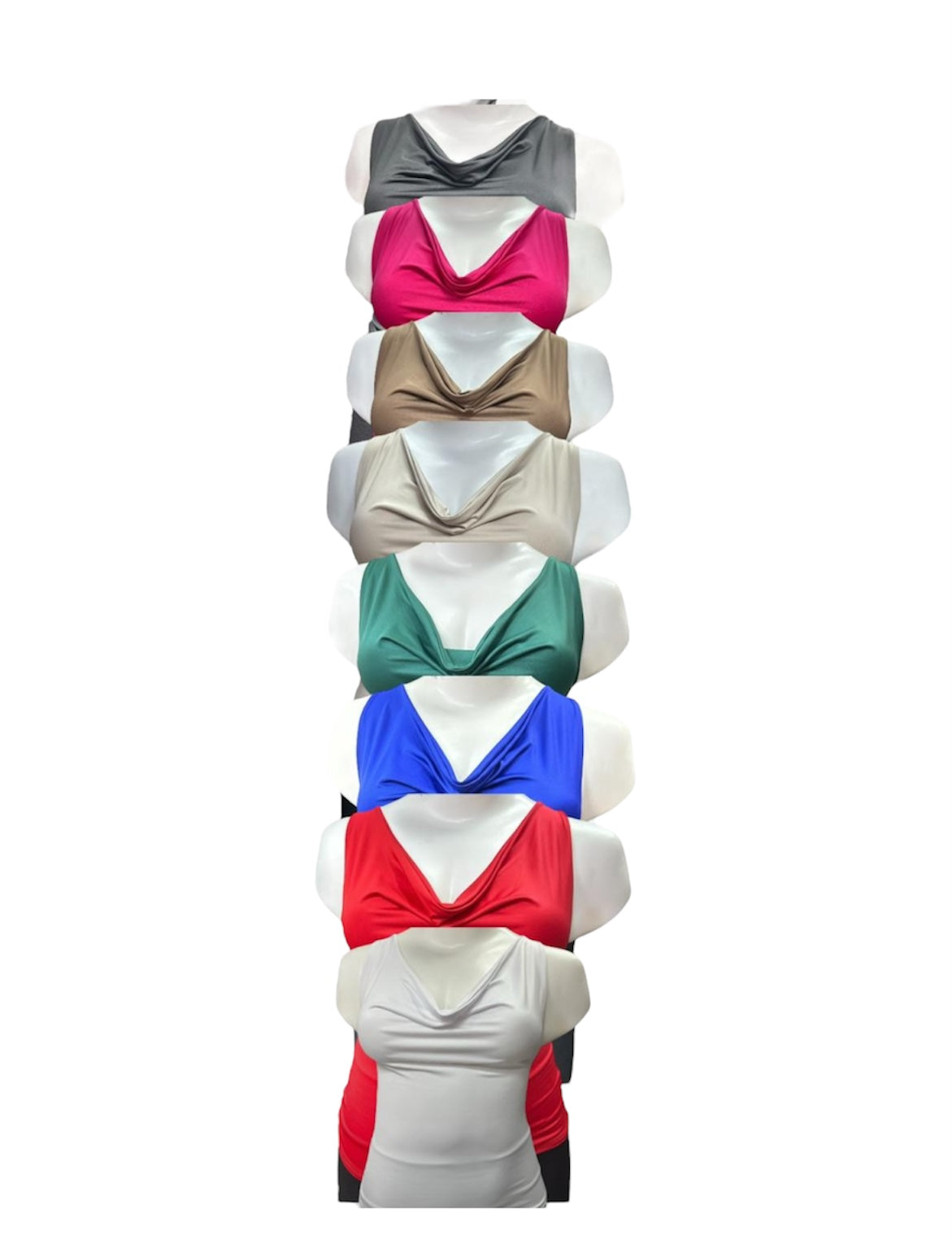 Polera escote drapeado