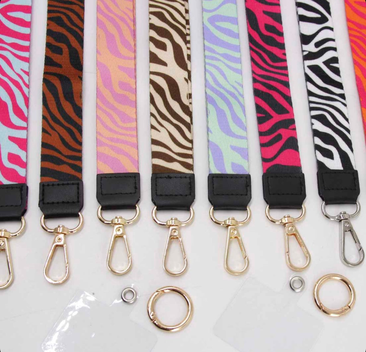Strap para celular y llaves - Diseño Cebra