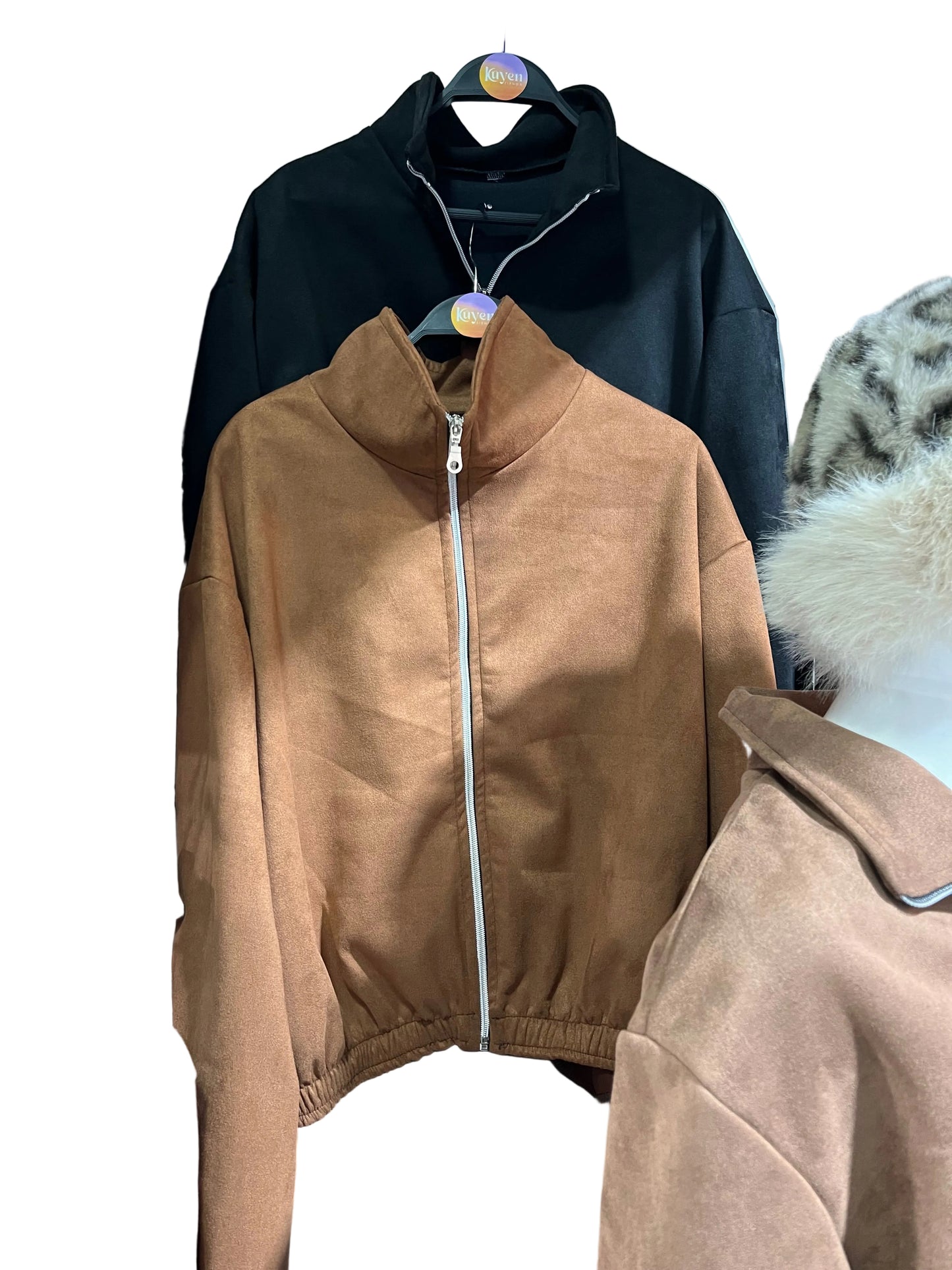 Chaqueta bomber gamuza
