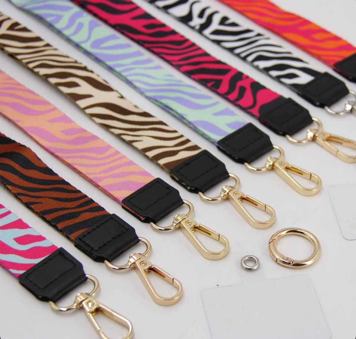 Strap para celular y llaves - Diseño Cebra
