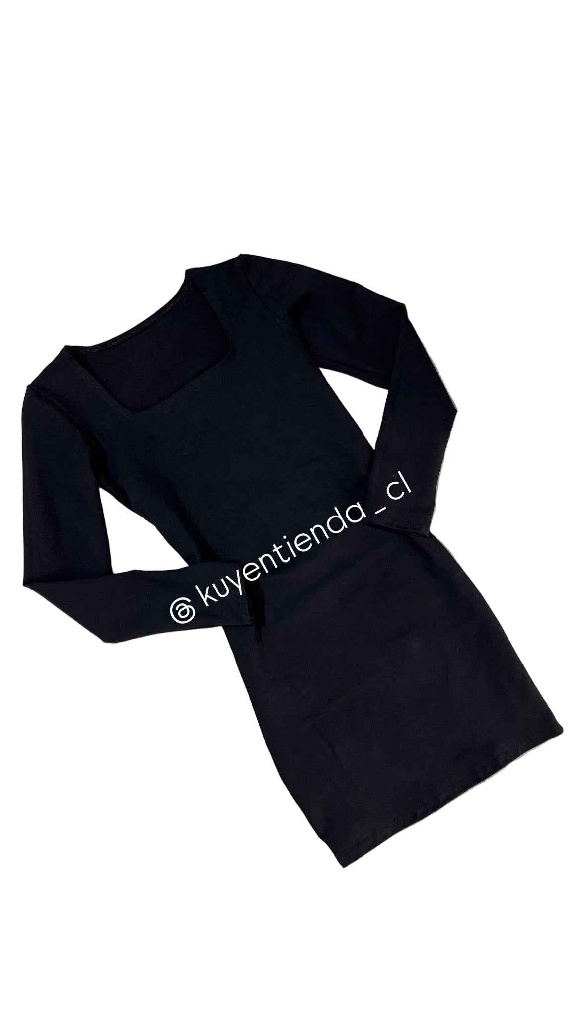 Vestido escote cuadrado