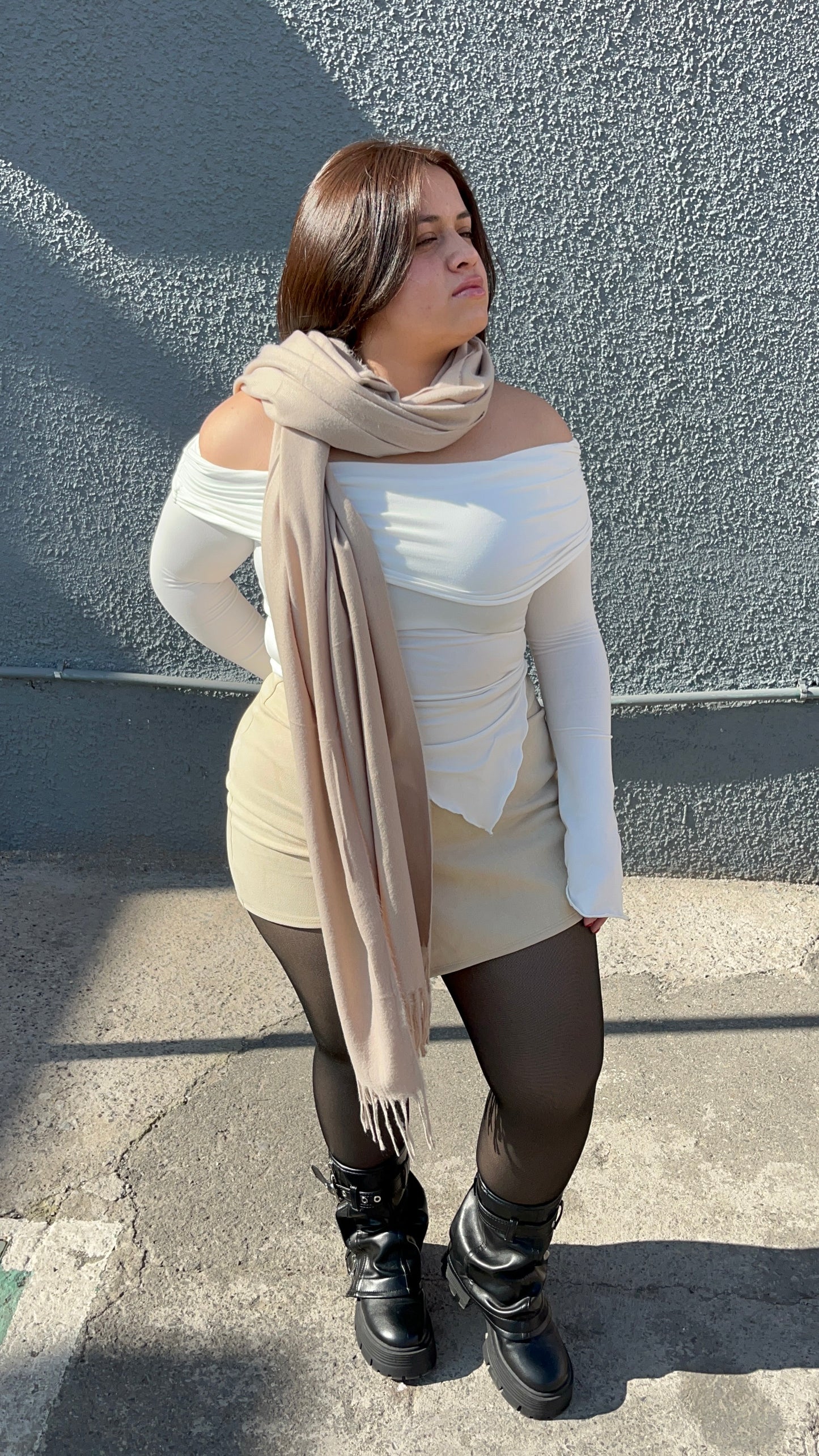 Bufanda Cashmere - Beige