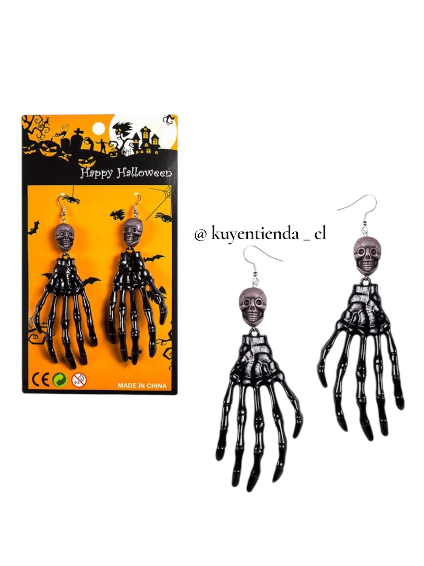 Aros mano calavera
