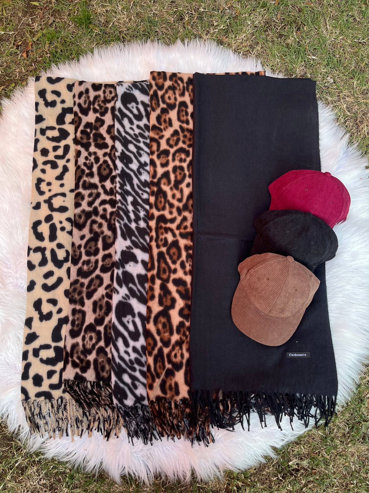 Bufanda cashmere - Negro Liso