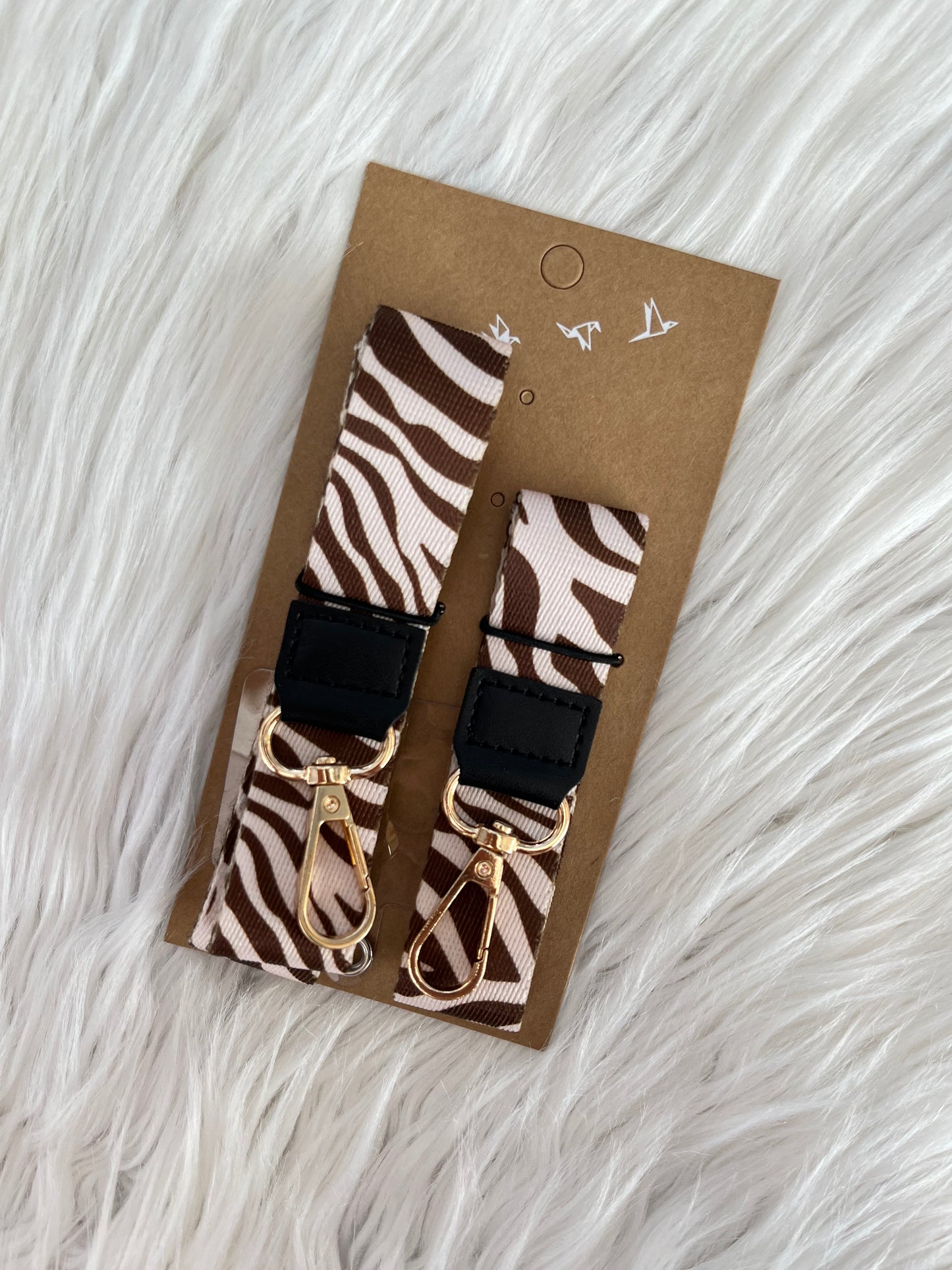 Strap para celular y llaves - Diseño Cebra