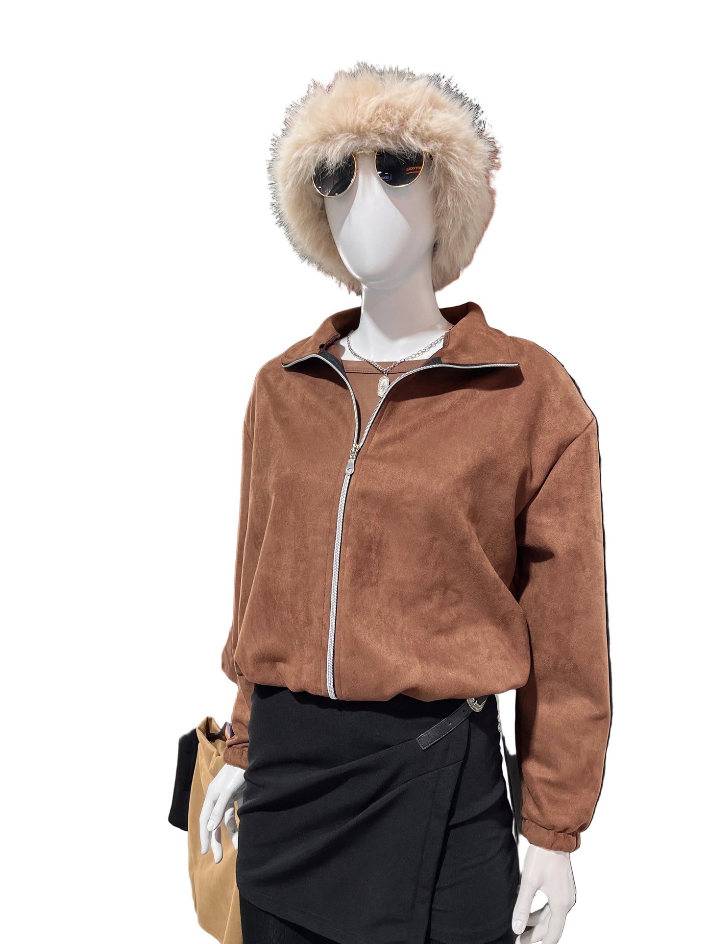 Chaqueta bomber gamuza
