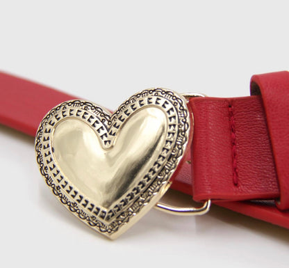 Cinturón hebilla corazón