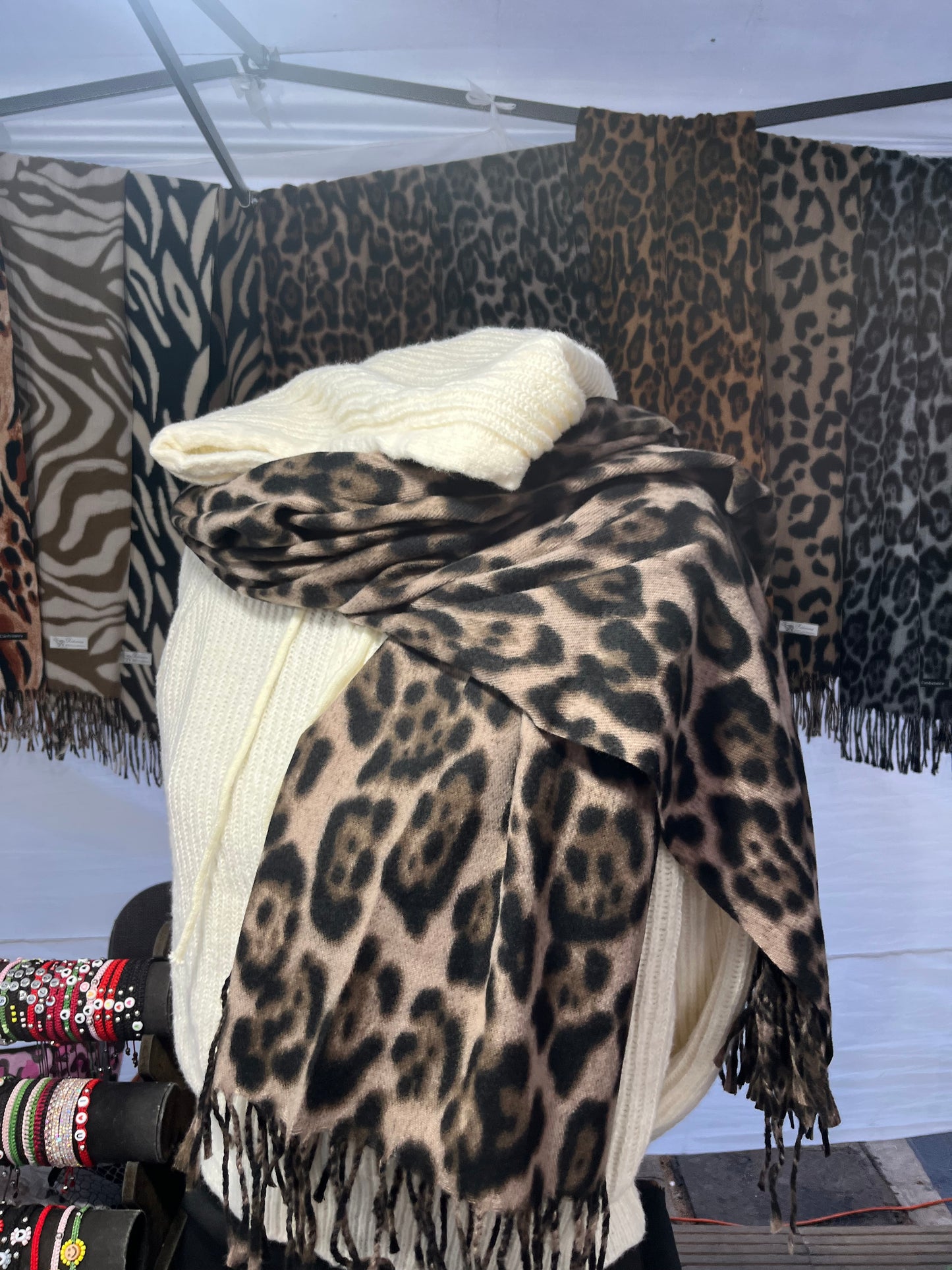 Bufandas Cashmere Leopardo