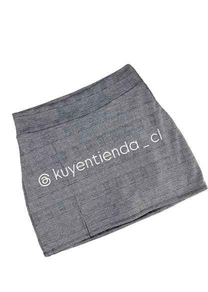 Falda short cuadros