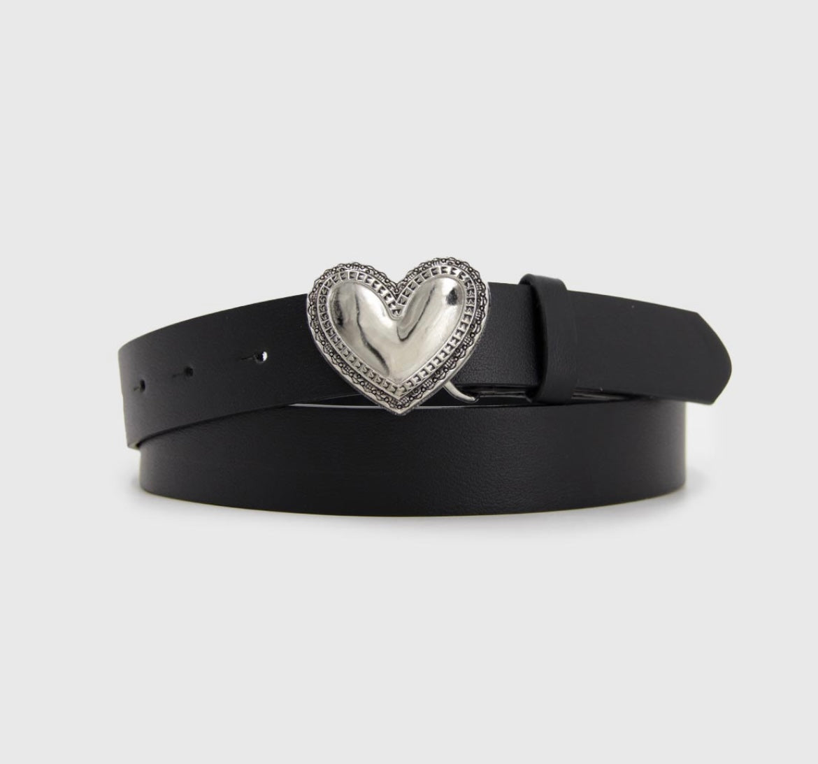 Cinturón hebilla corazón