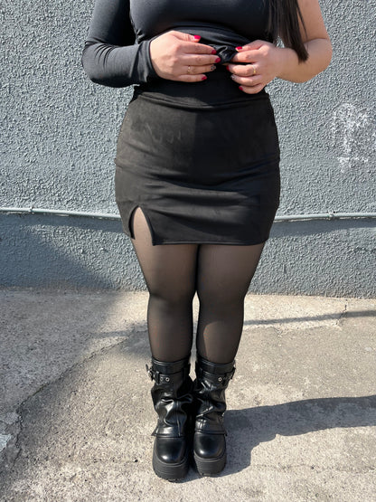 Falda gamuza - Apertura