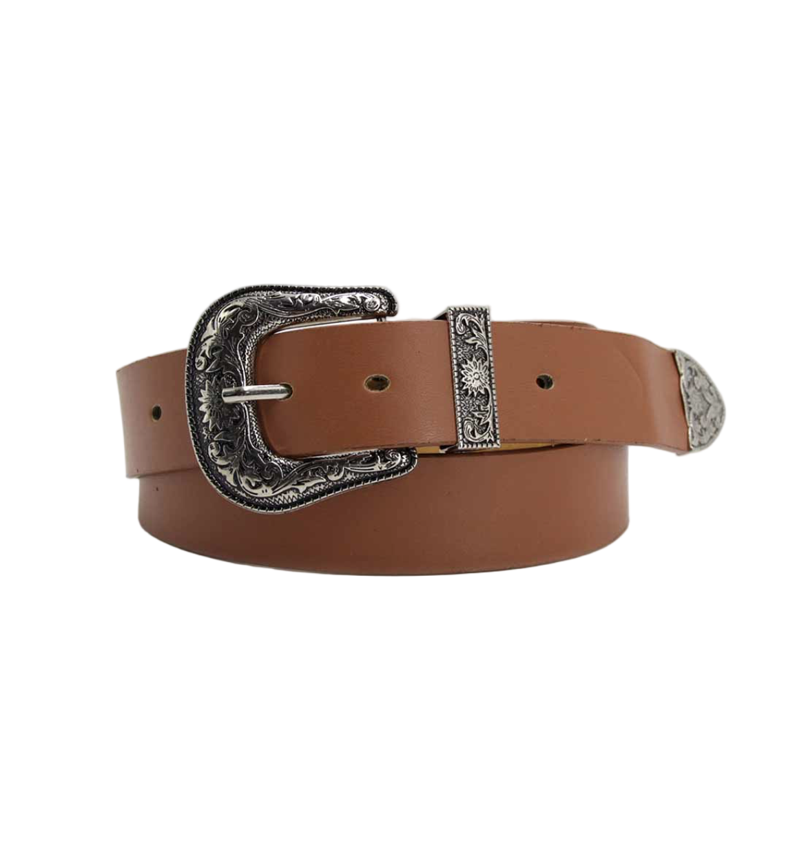Cinturón hebilla floreada