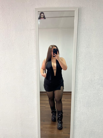 Outfits con falda short gamuza de una apertura