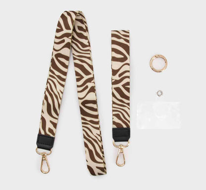 Strap para celular y llaves - Diseño Cebra