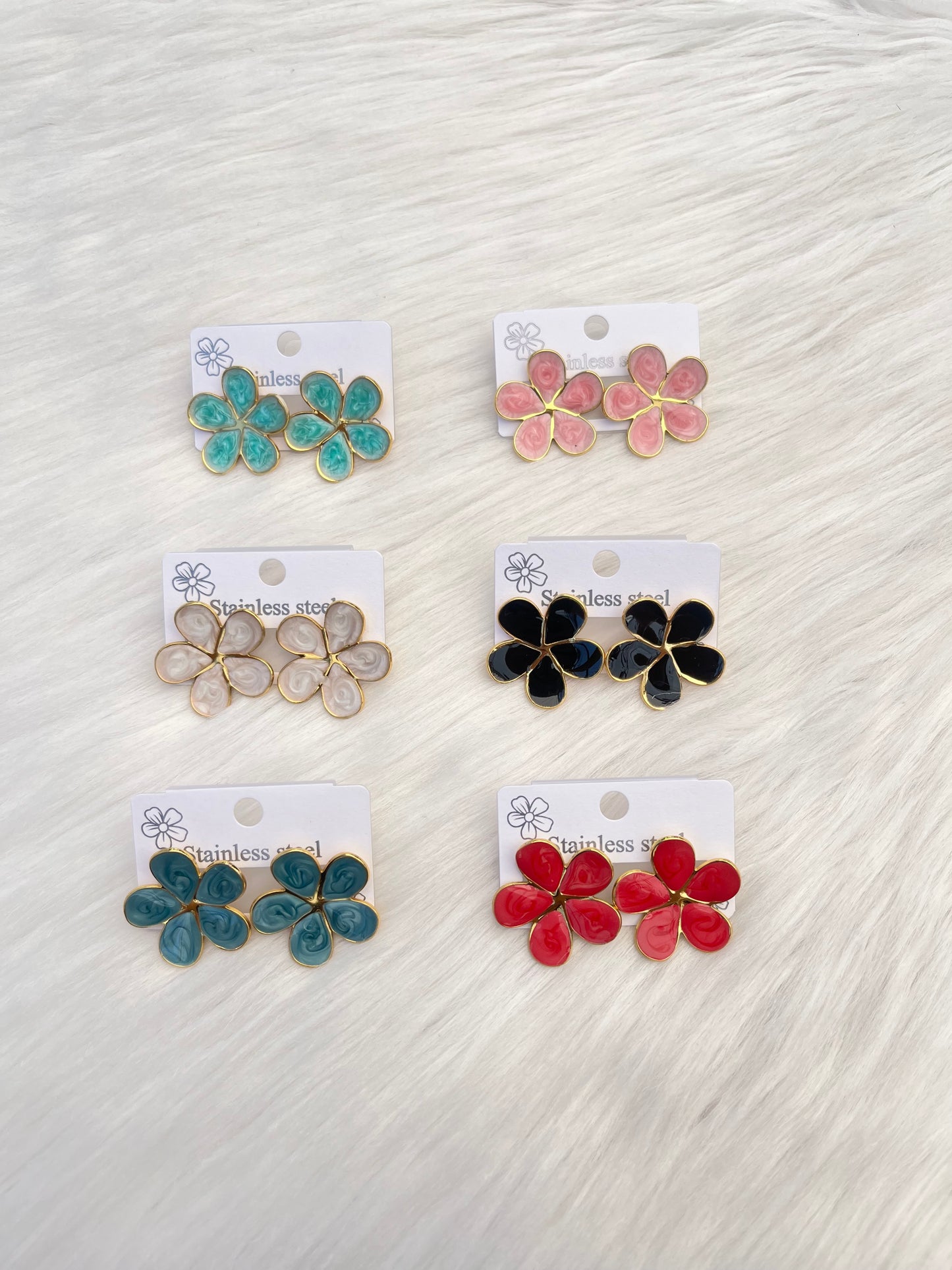 Aros Acero -  Flor 2