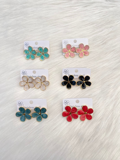 Aros Acero -  Flor 2