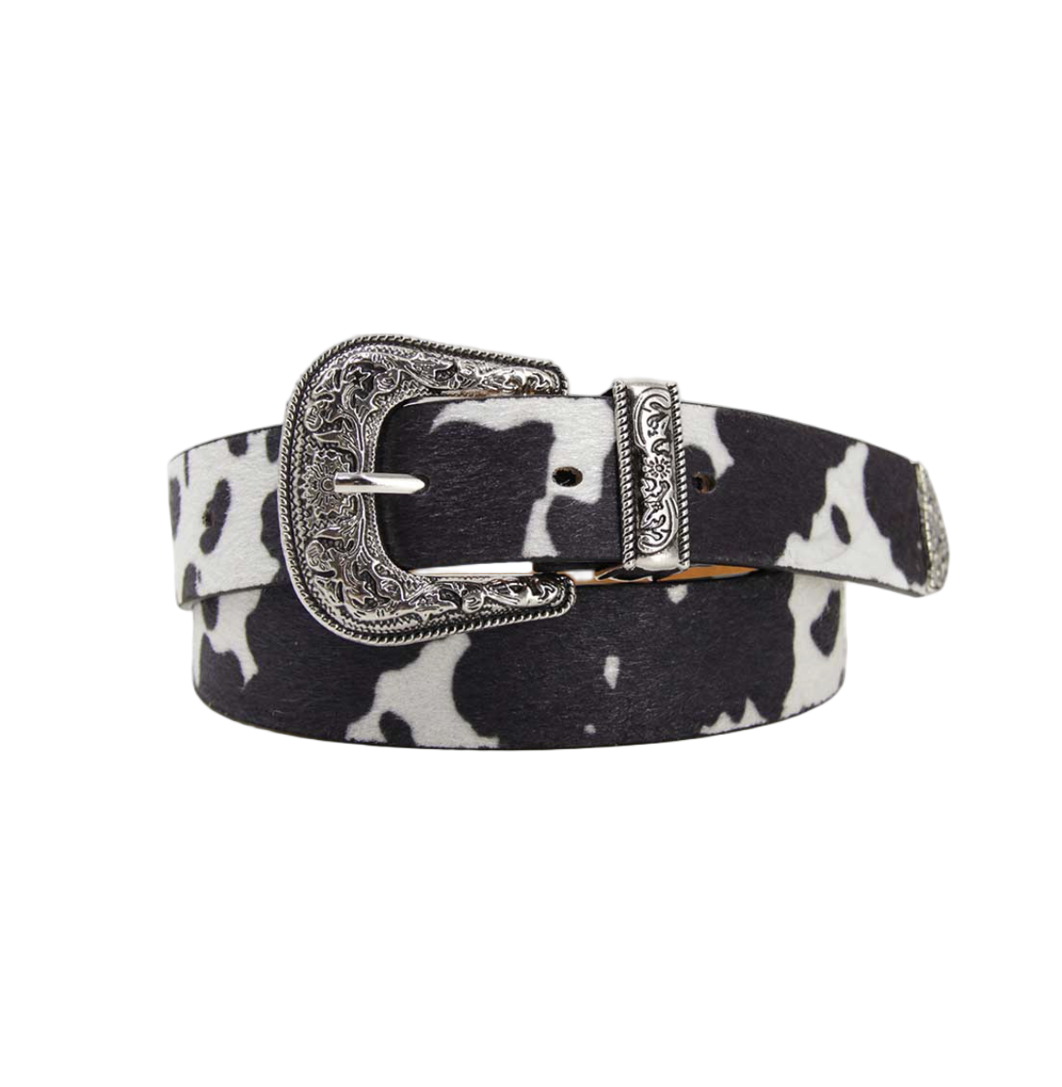 Cinturón hebilla floreada