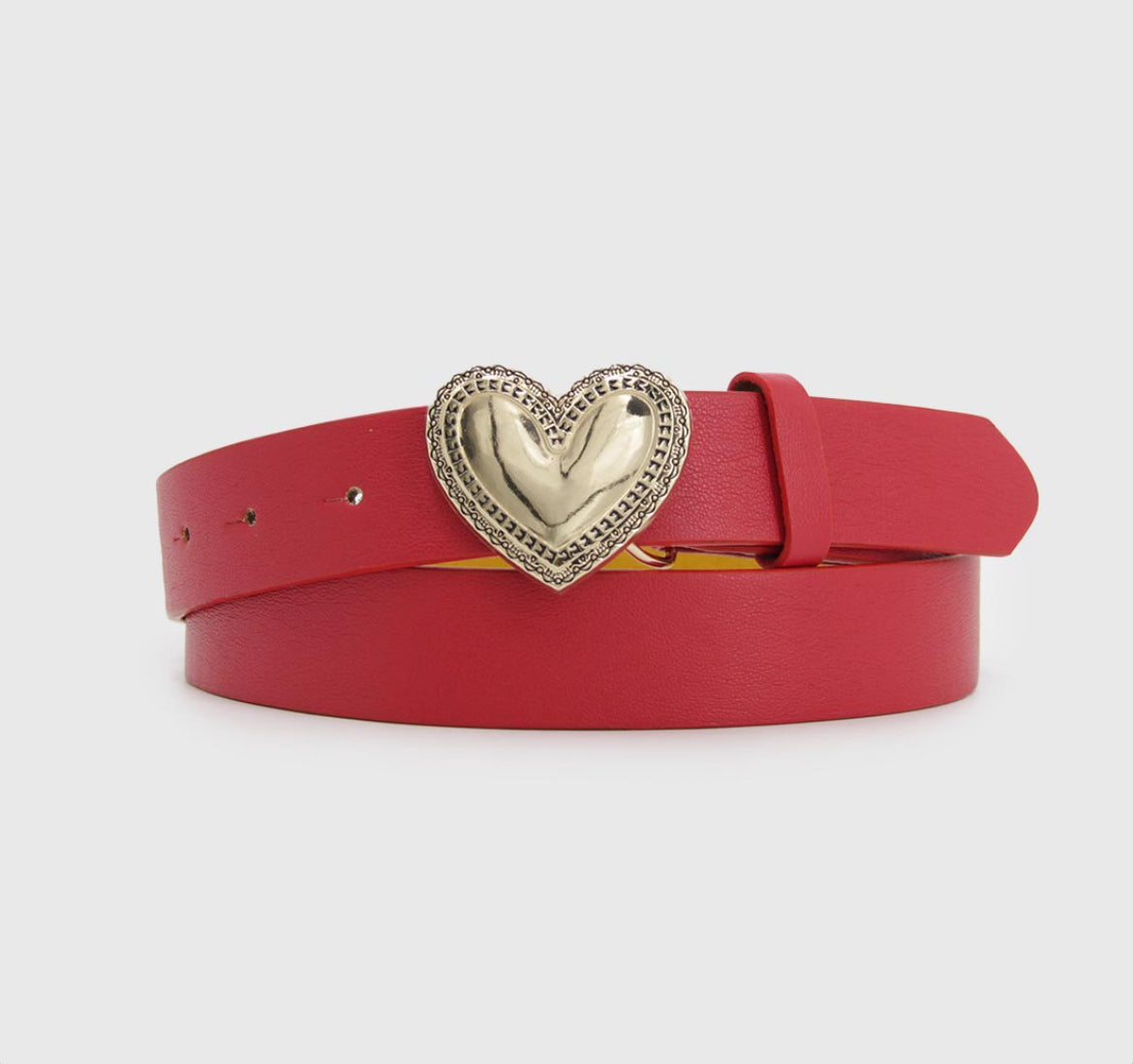 Cinturón hebilla corazón