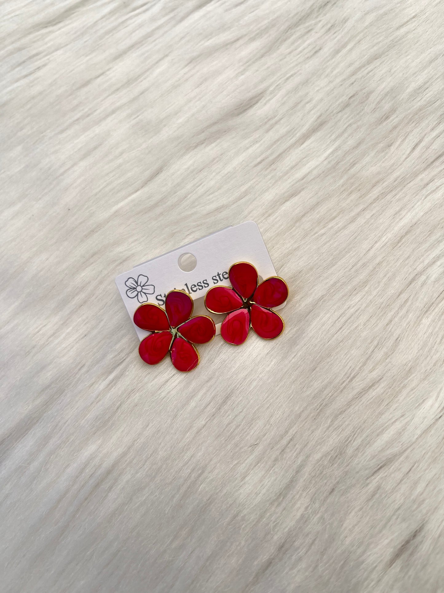 Aros Acero -  Flor 2