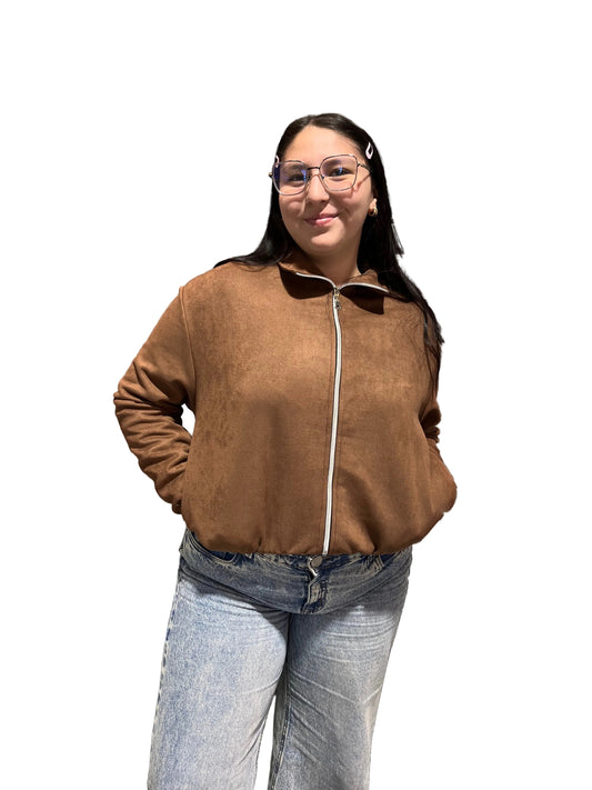 Chaqueta bomber gamuza