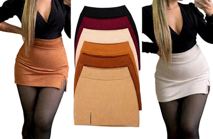 Falda short Gamuza