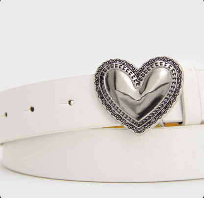 Cinturón hebilla corazón