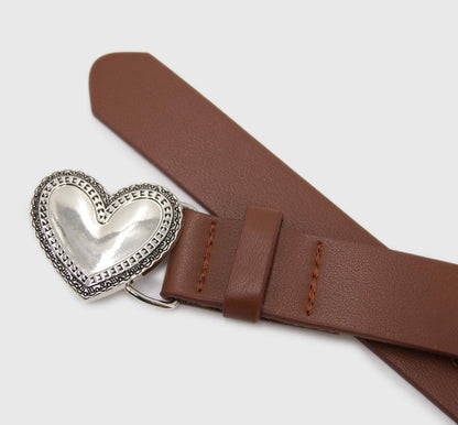 Cinturón hebilla corazón