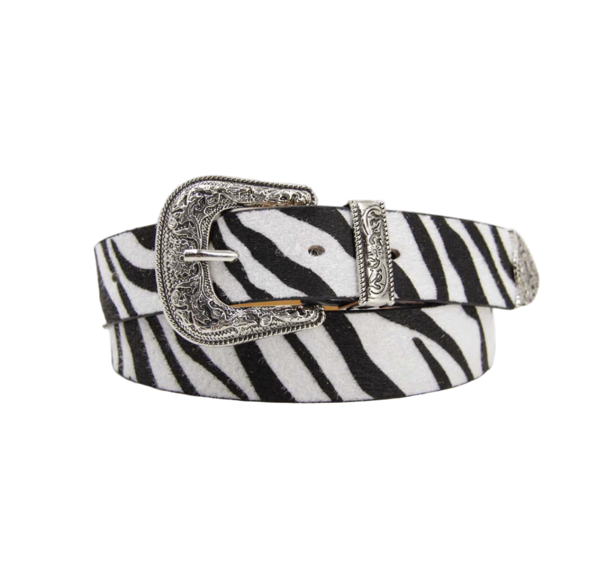 Cinturón hebilla floreada