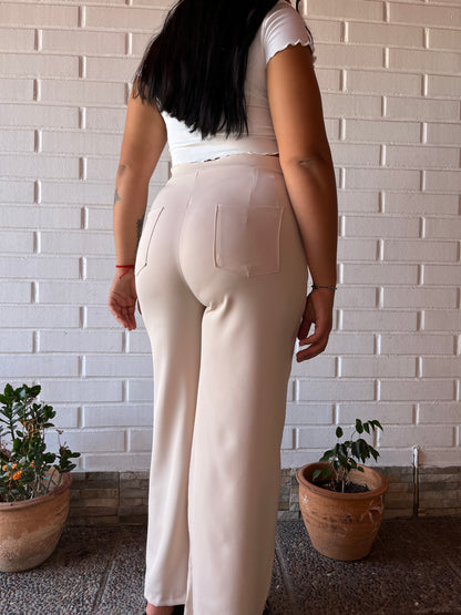 Pantalón formal con lazo a un costado
