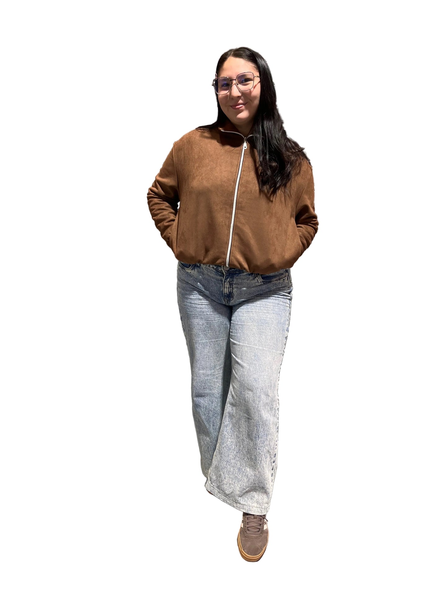 Chaqueta bomber gamuza