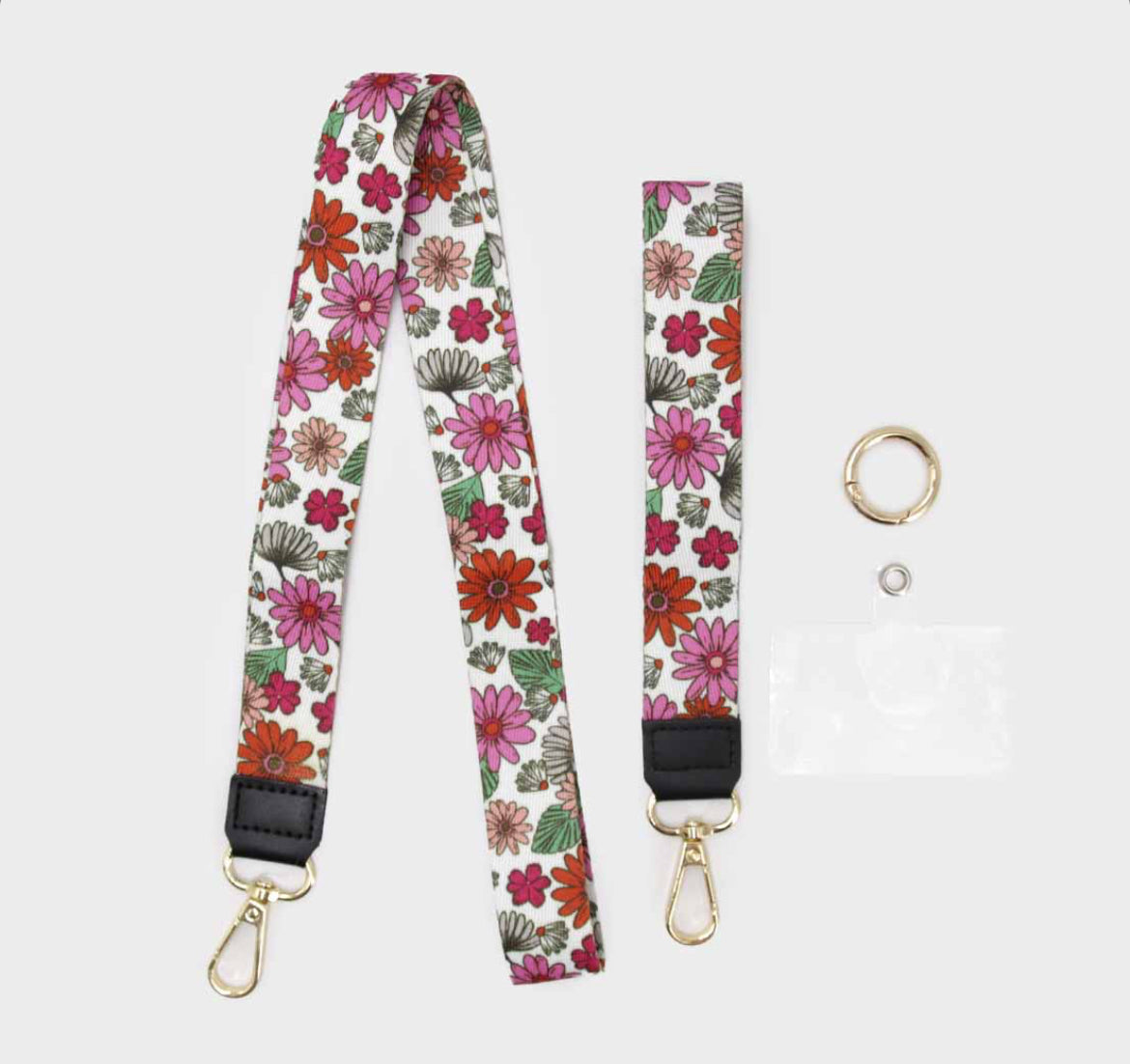 Straps para celular o llaves - Diseño Flores