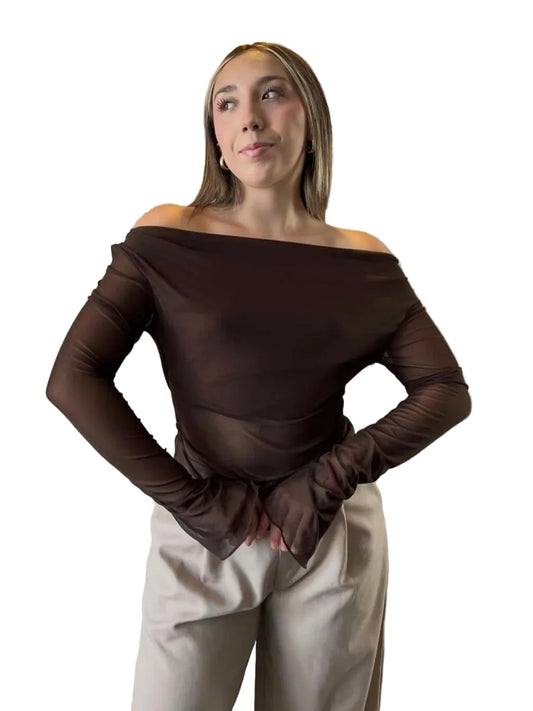 Polera transparencia Arlett