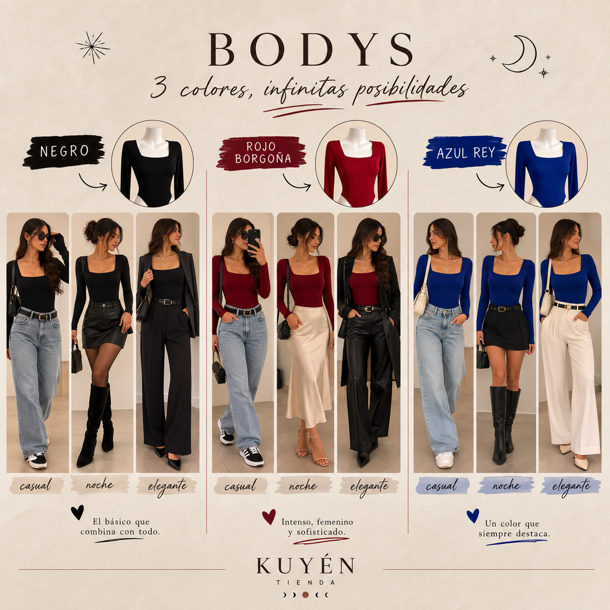 Body escote cuadrado