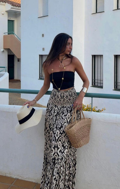 Top strapless corto