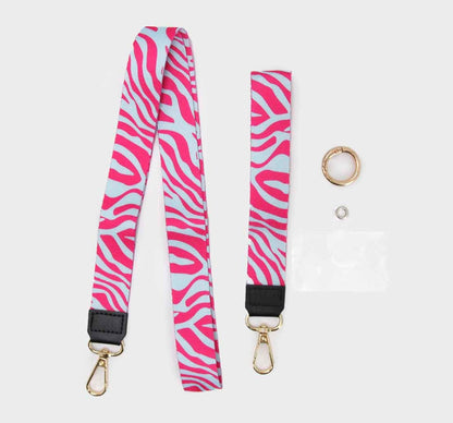 Strap para celular y llaves - Diseño Cebra