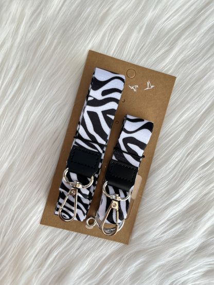 Strap para celular y llaves - Diseño Cebra