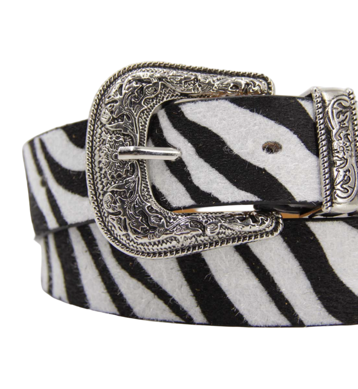 Cinturón hebilla floreada