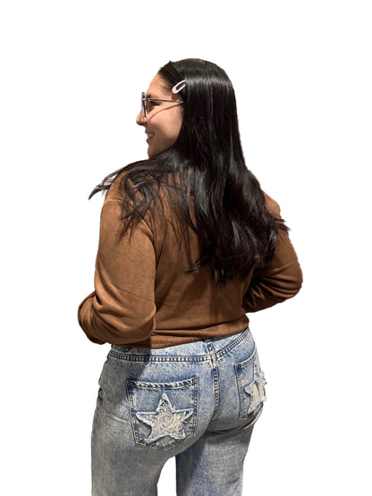 Chaqueta bomber gamuza