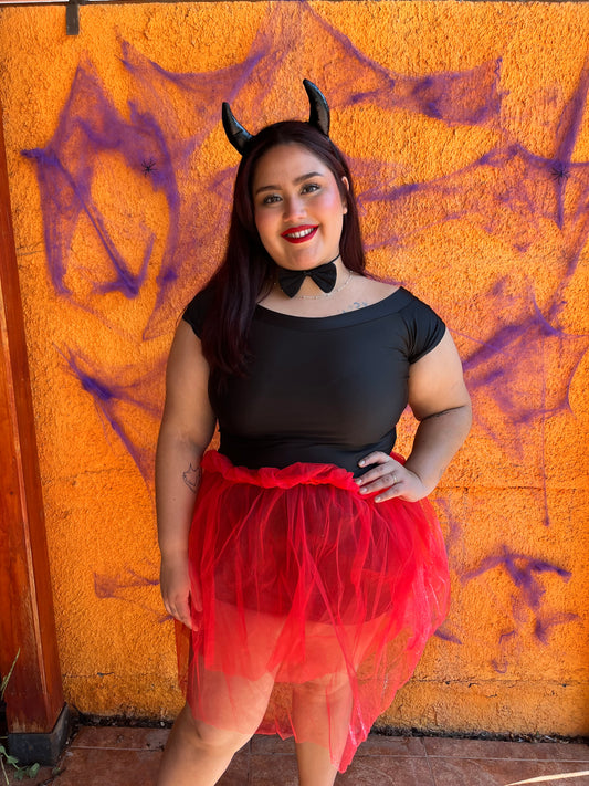 Disfraz diablita negra