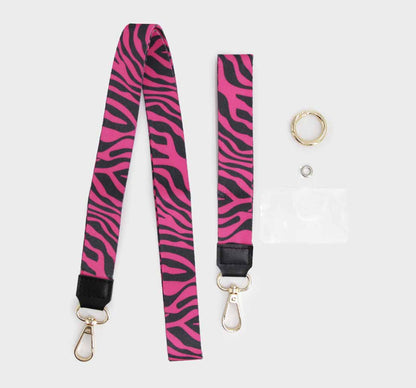 Strap para celular y llaves - Diseño Cebra