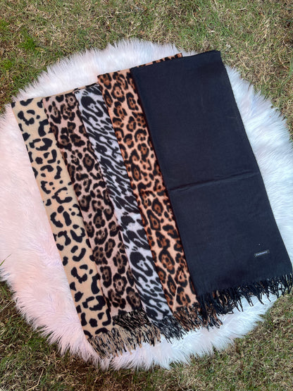 Bufanda cashmere - Negro Liso