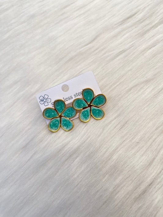 Aros Acero -  Flor 2