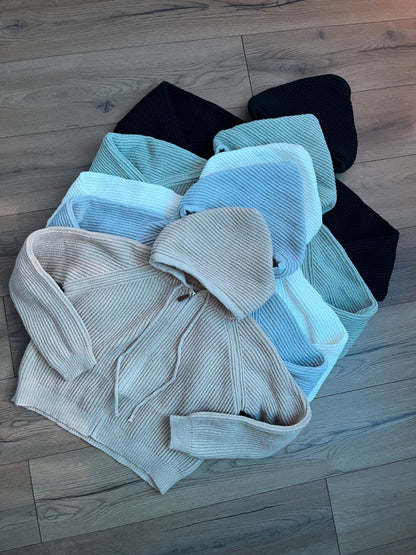 Chaleco con gorro y cierre
