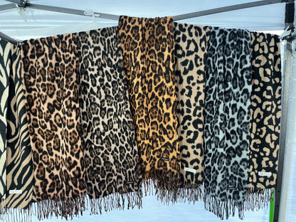 Bufandas Cashmere Leopardo