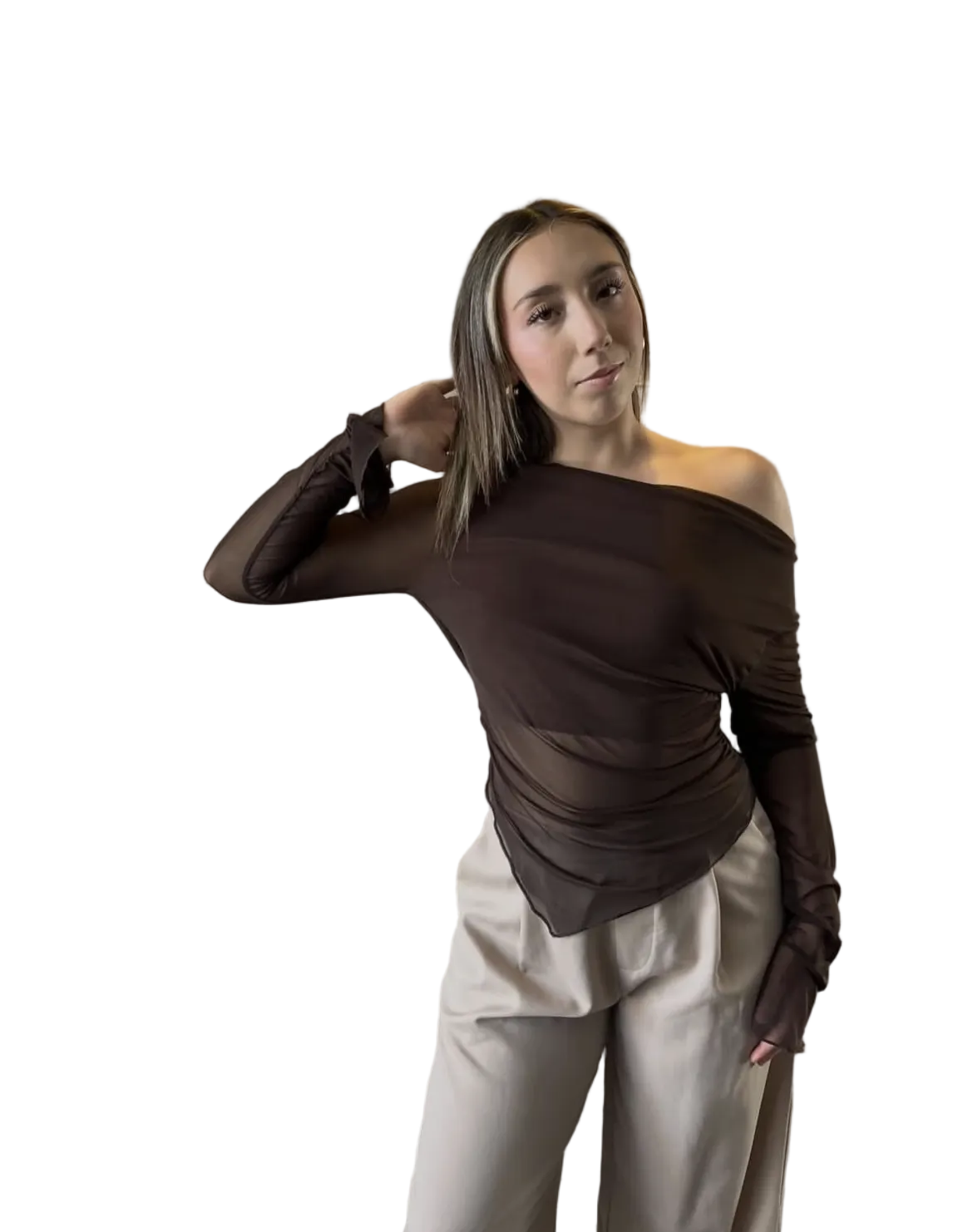 Polera transparencia Arlett