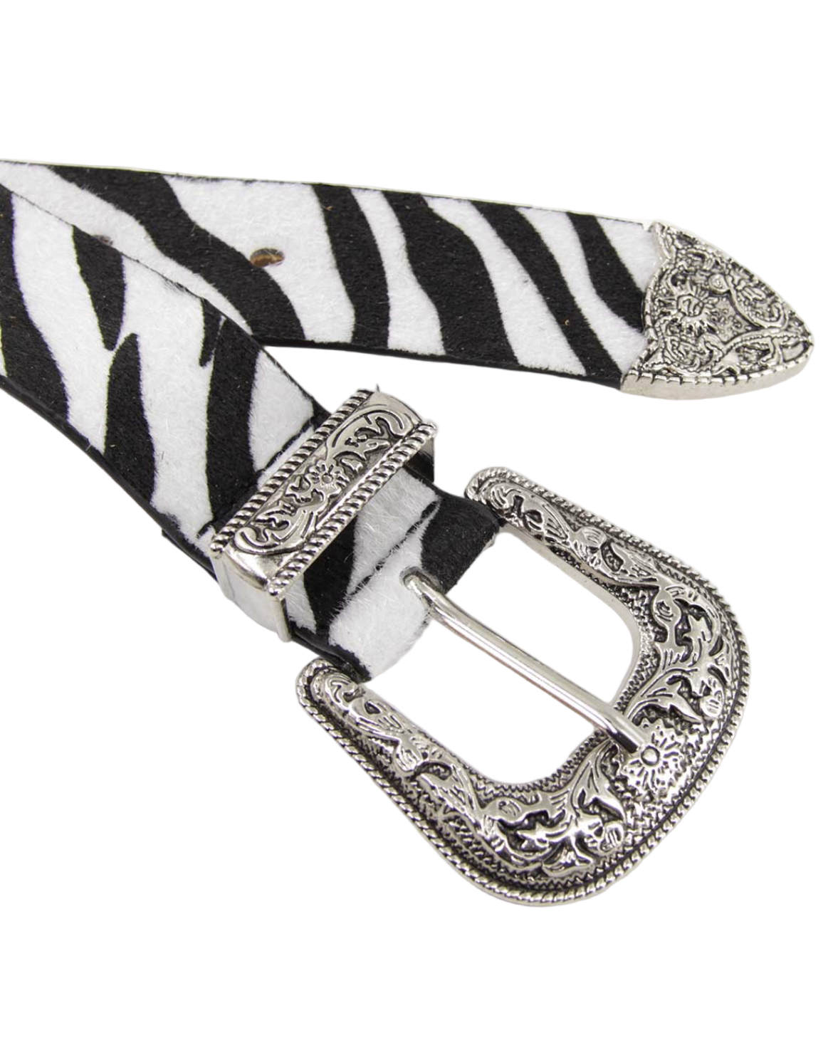 Cinturón hebilla floreada