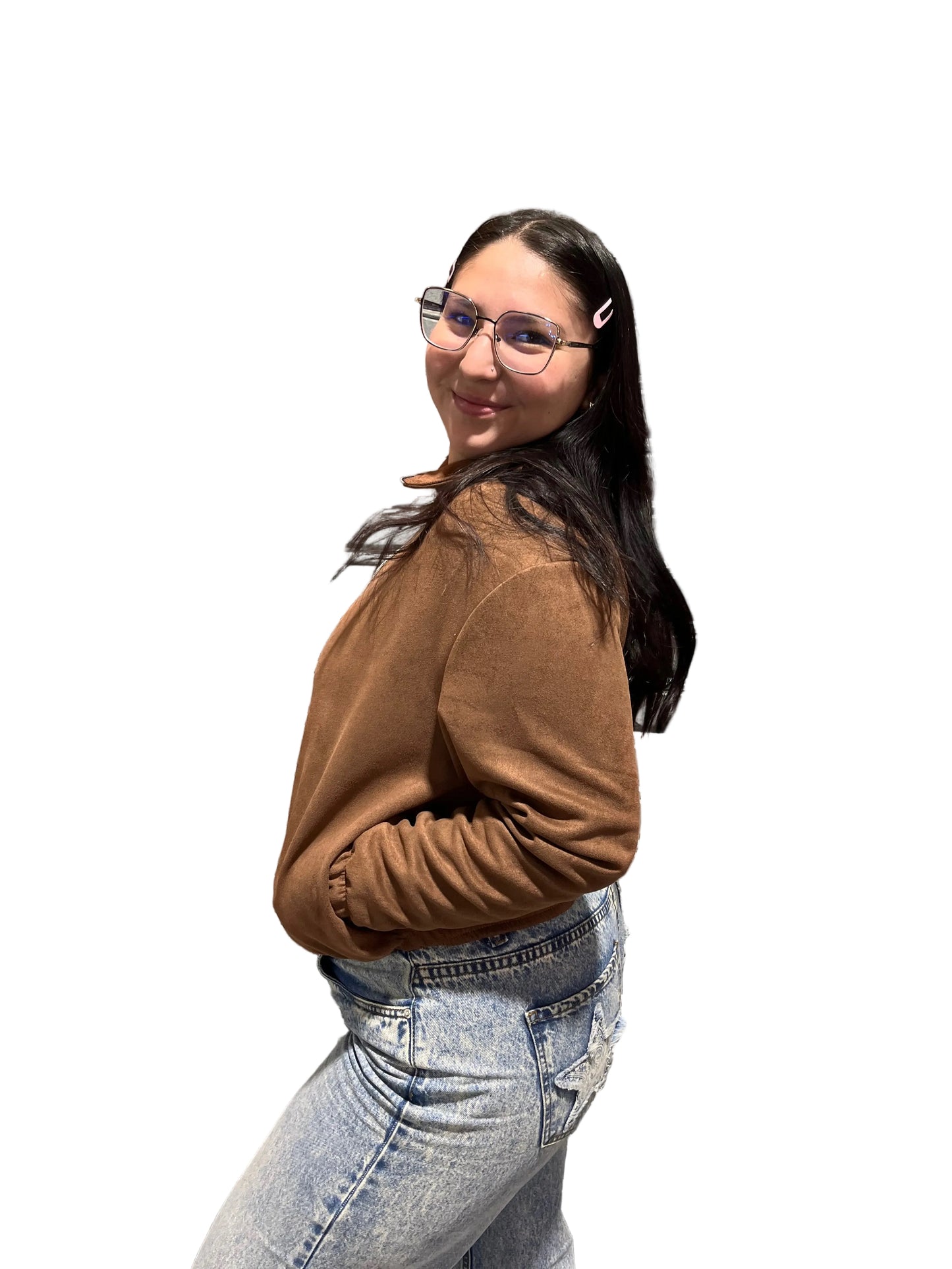 Chaqueta bomber gamuza
