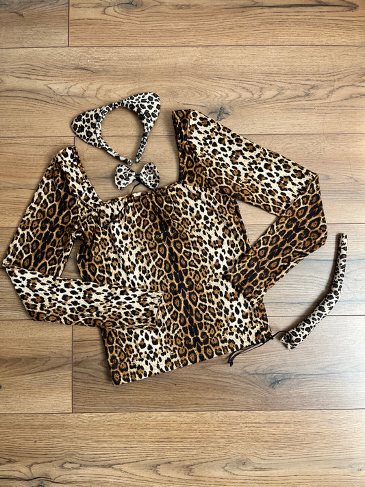 Set + polera leopardo