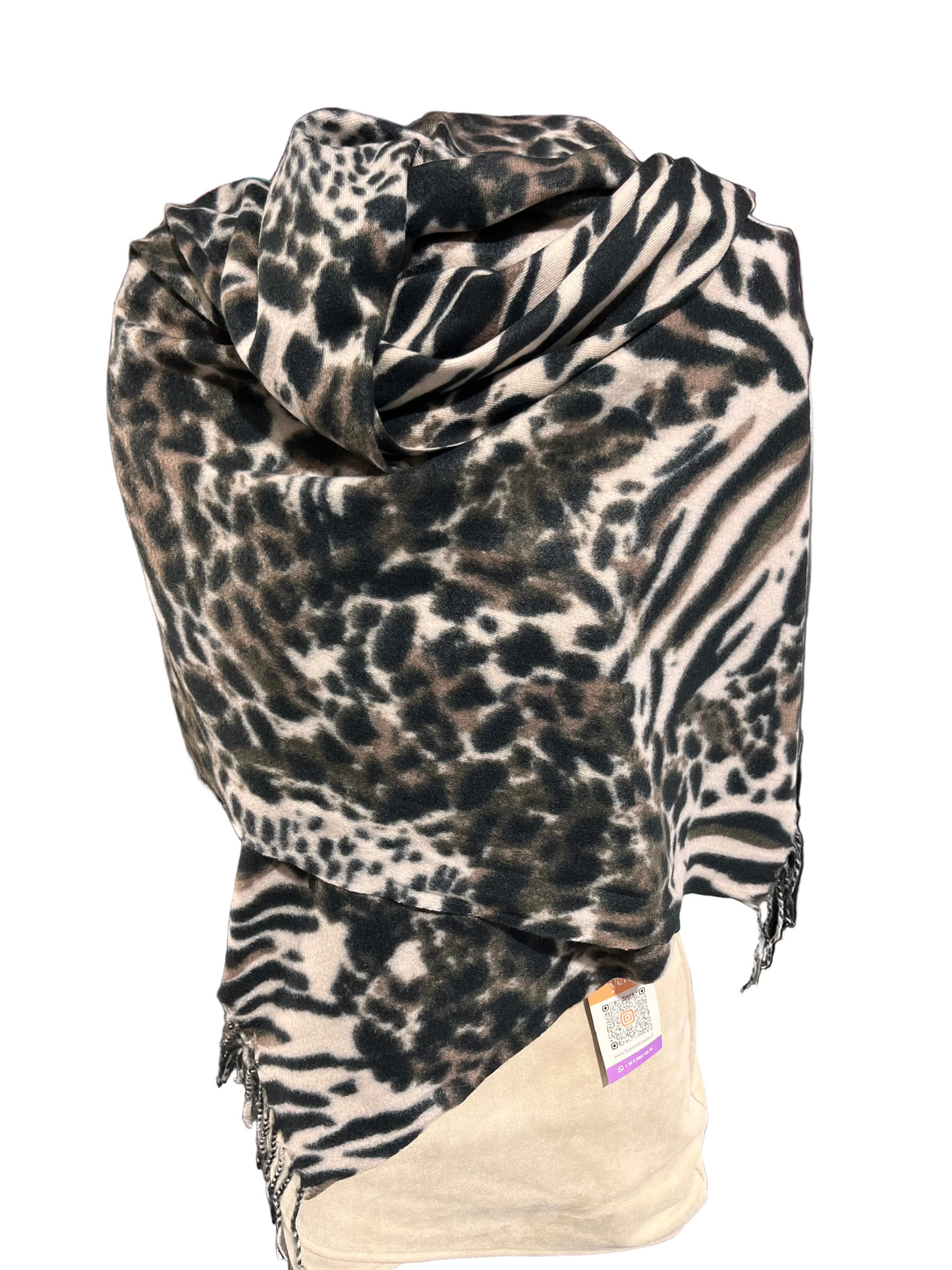 Bufanda mix animal print